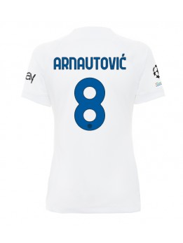 Inter Milan Marko Arnautovic #8 Auswärtstrikot für Frauen 2023-24 Kurzarm